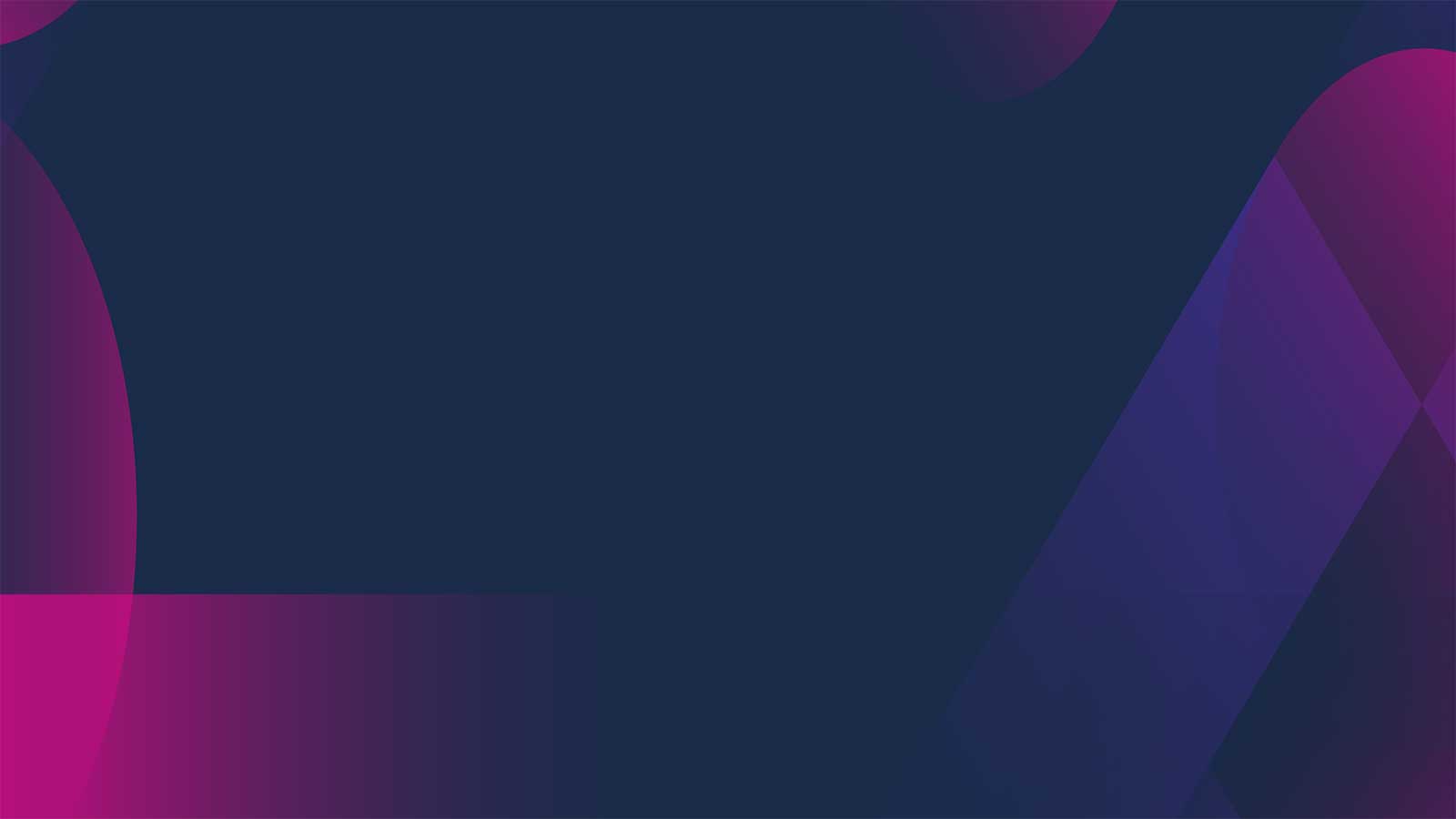 Abstract navy and purple gradient background with overlapping circles and diagonal shapes.
