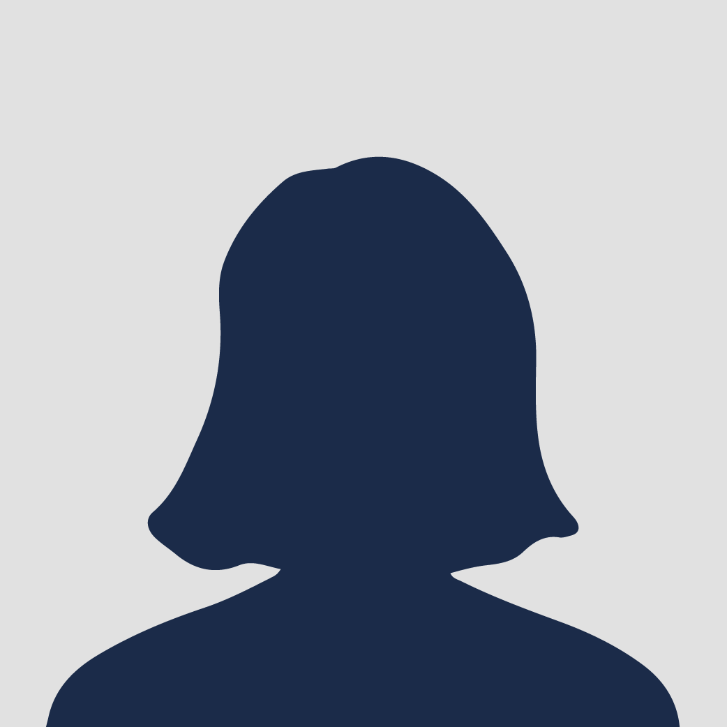 Head-and-shoulders silhouette profile icon with shoulder-length hair on a light gray background.