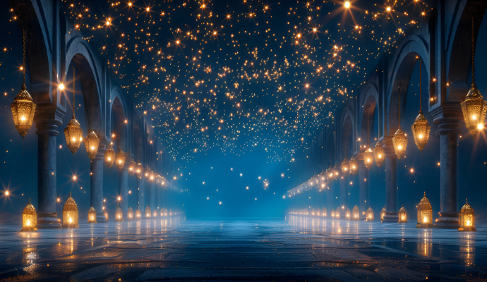 Picture of floating magical candles